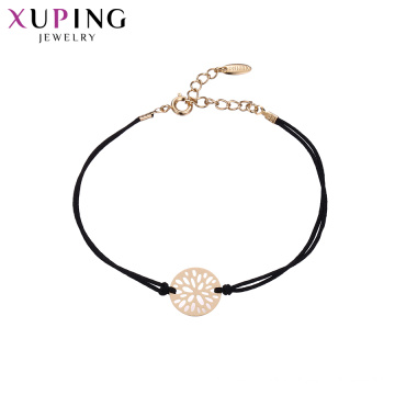 75400 xuping Jóias 18k pulseira elegante de cor de ouro para as mulheres